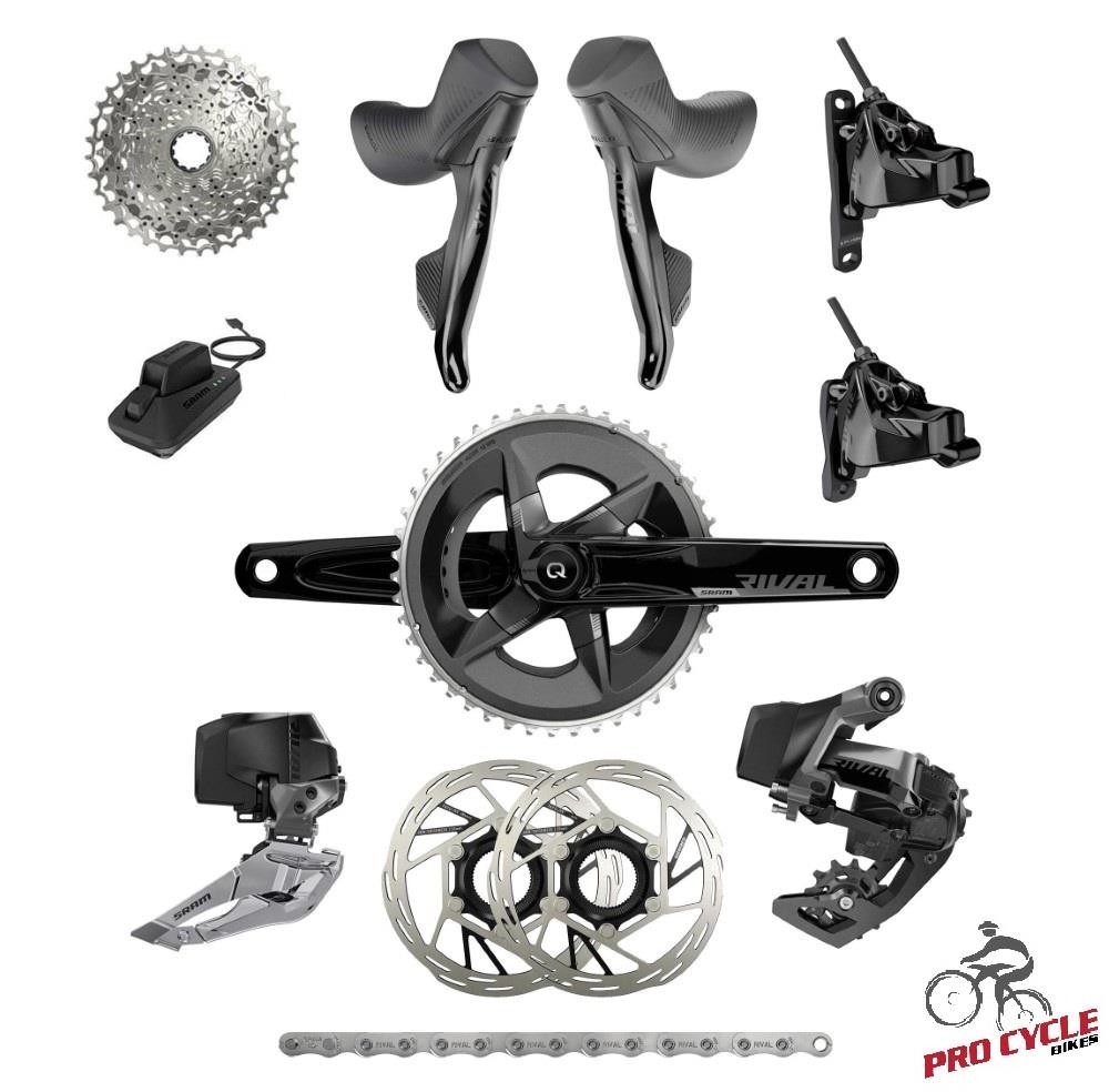 SRAM Rival eTap AXS 12S コンポセット クランクアーム抜き SRAM Rival eTap AXS 12x2 HRD Groupset – Pro Cycle Bikes