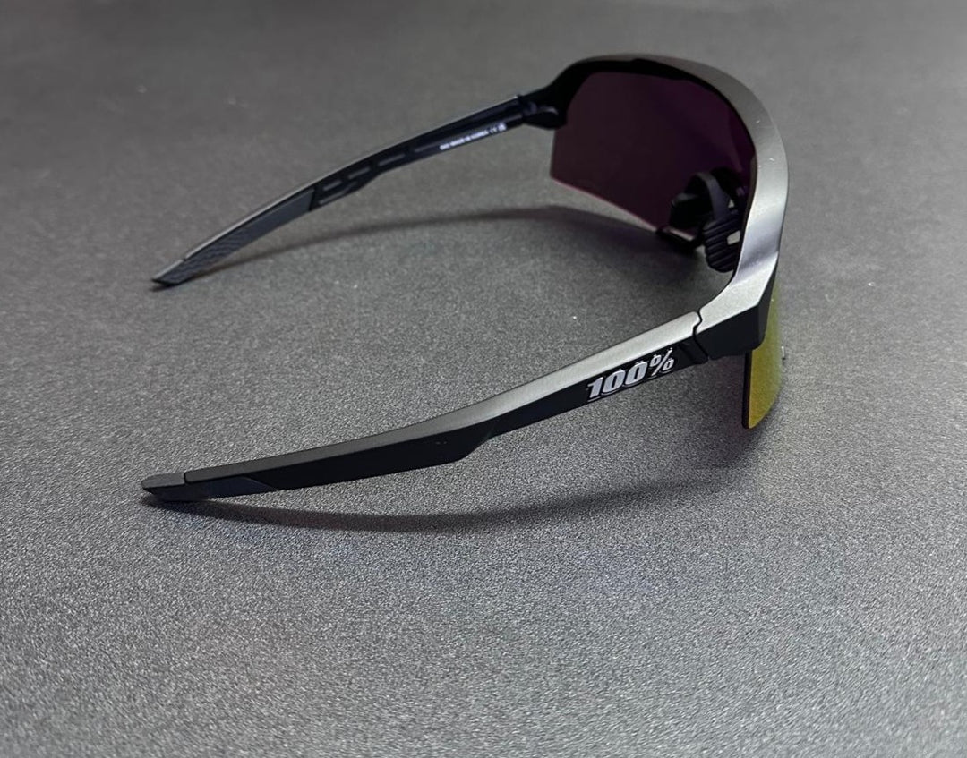 100% S3 Matte Black HiPER Blue/Red Multilayer Mirror Lens – Pro