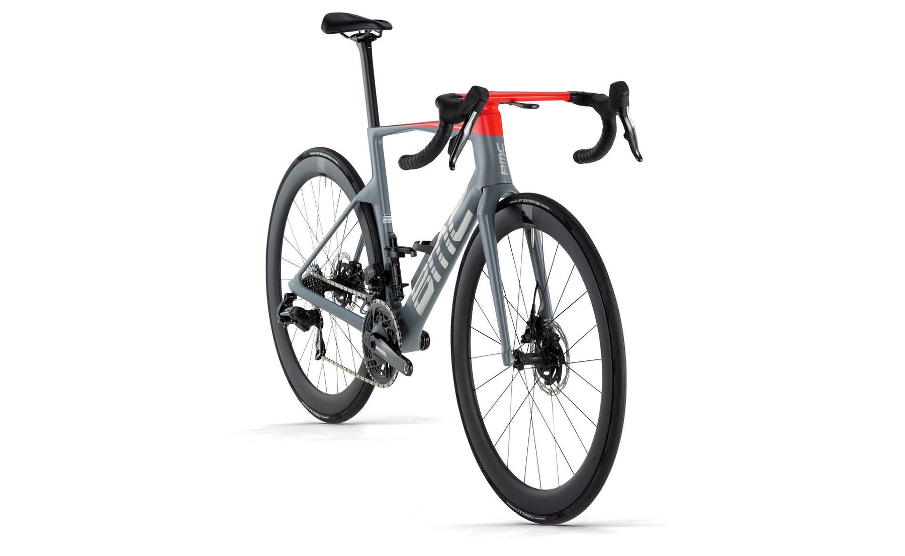 BMC Teammachine R 01 THREE SRAM Force eTap AXS | IRON GREY / NEON RED ...