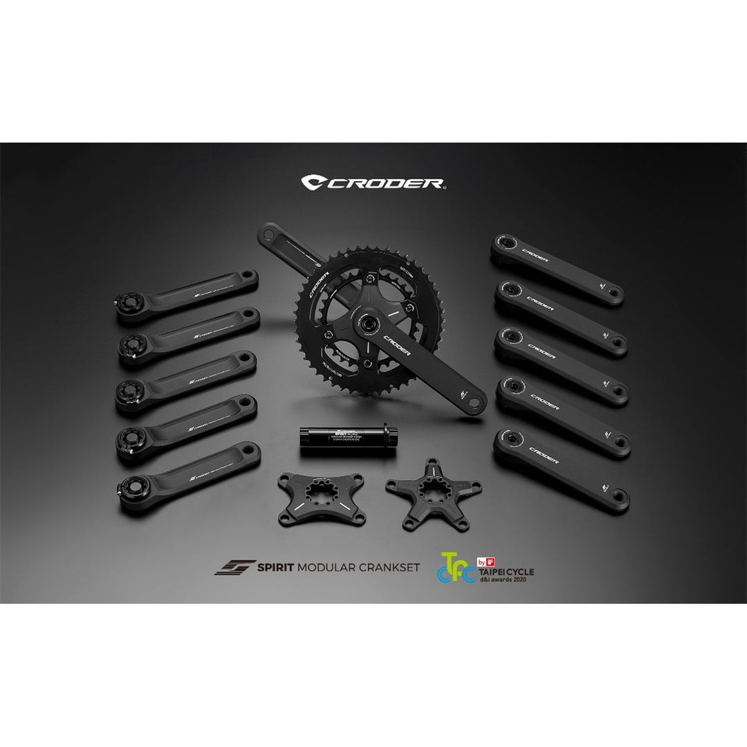 Croder Crank Arm, Spindle & Spider w/ Chainring – Pro Cycle Croder Crank Arm, Spindle & Spider w/ Chainring – Pro Cycle